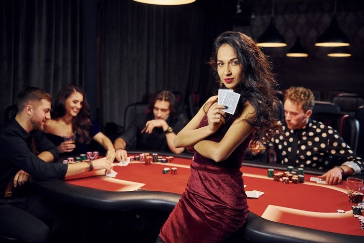 Live blackjack table with professional dealer and betting interface